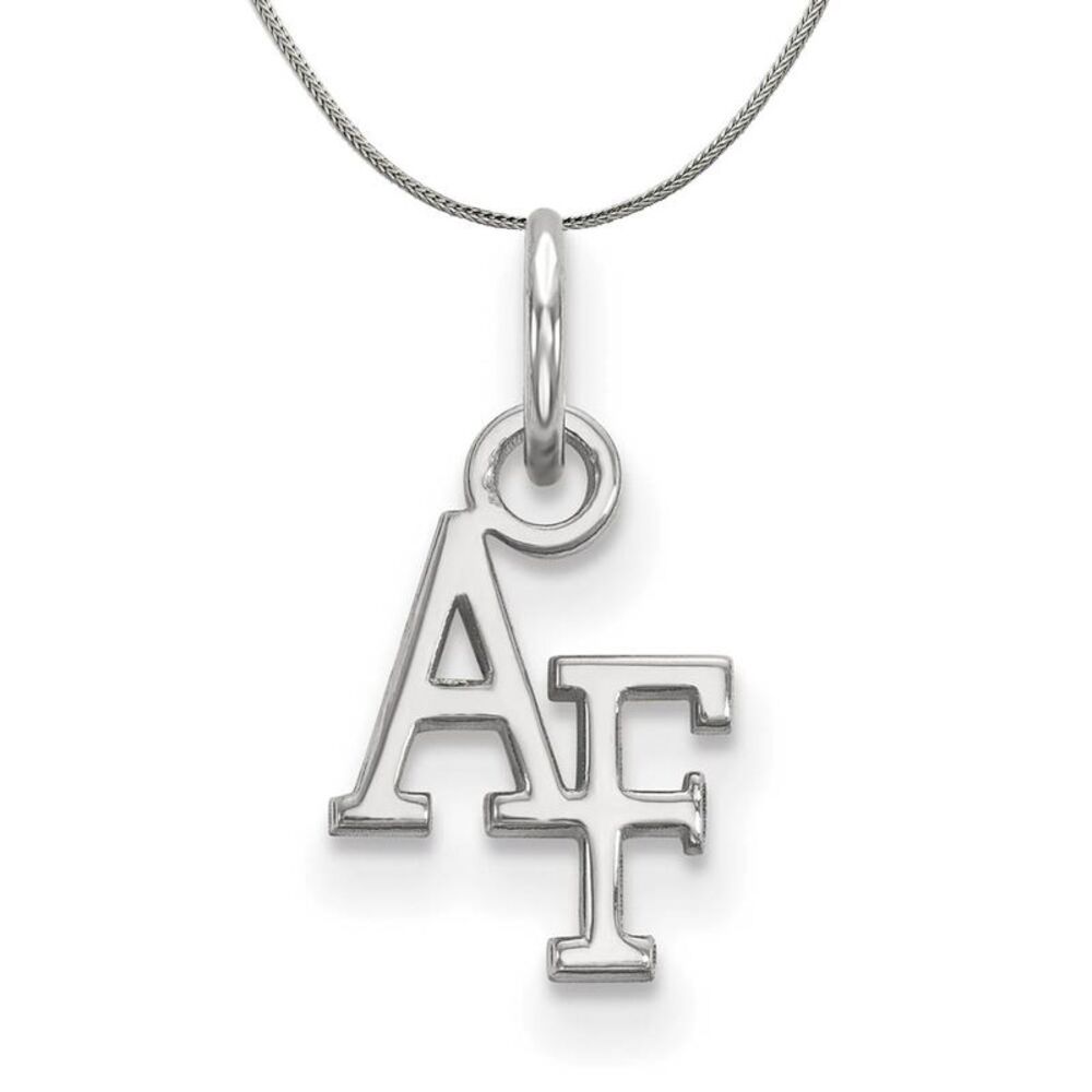 Sterling Silver Air force Academy XS (Tiny) Pendant Necklace - 24 Inch